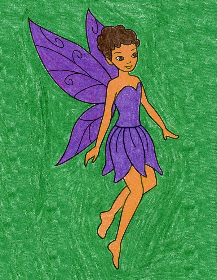 Easy How to Draw a Fairy Tutorial · Art Projects for Kids
