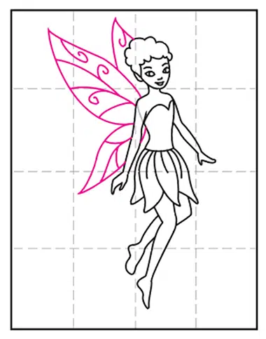 How To Draw Cute Fairy/ Simple cartoon fairy Drawing/ fairy drawing/ easy  drawing - YouTube