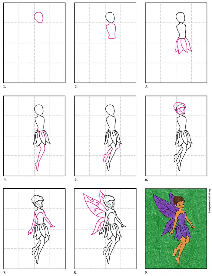 Easy How to Draw a Fairy Tutorial