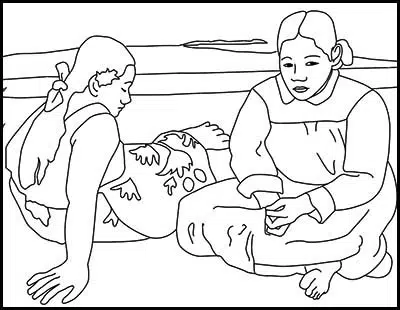 gauguin coloring pages