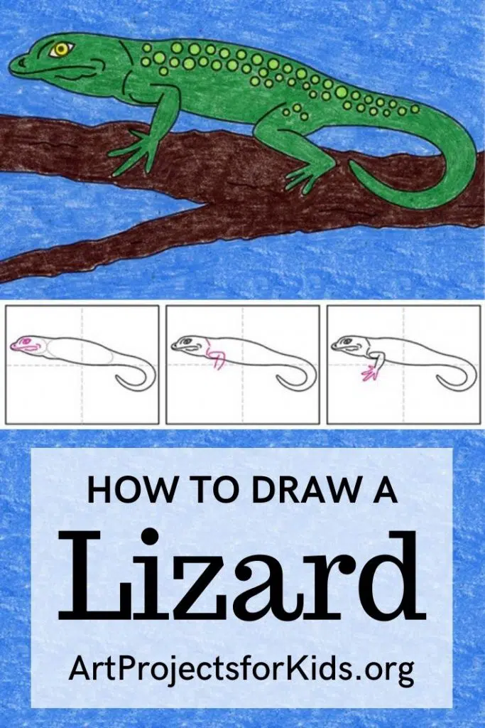 Как нарисовать ящерицу
