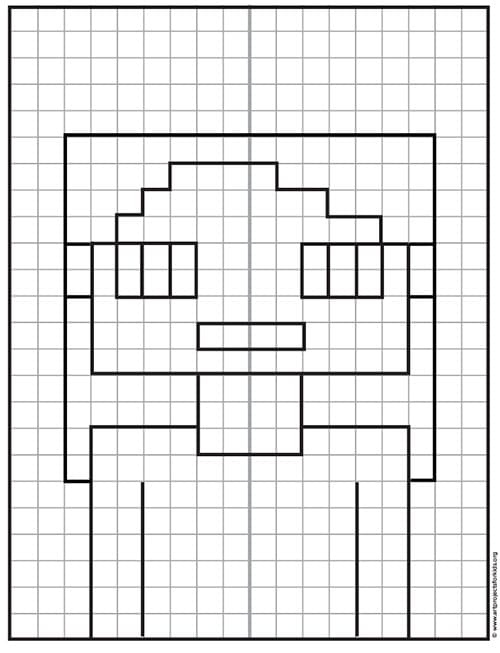 Minecraft Coloring Page