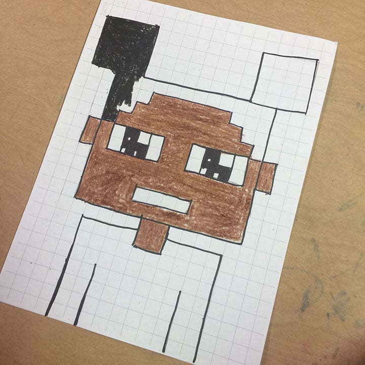 How To Draw A Girl Minecraft