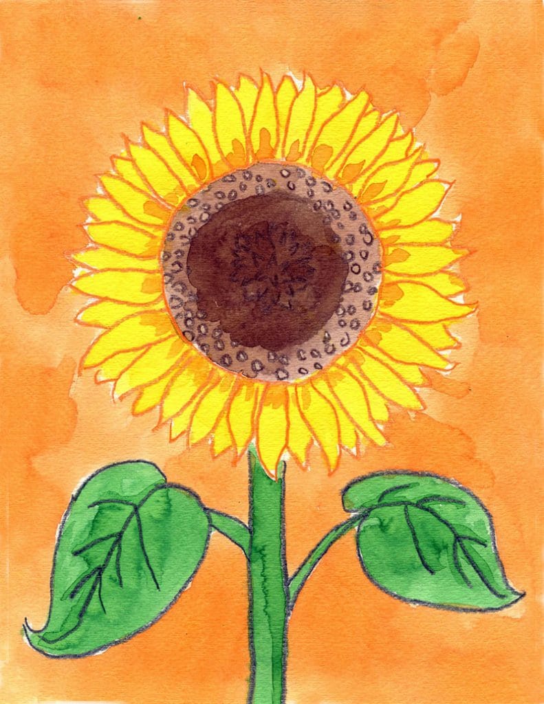 How You Can Paint A Sunflower · Artwork Tasks For Youngsters - Beadiebuddysbonanza