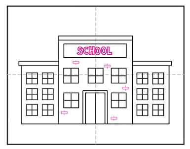 School 7 - Hướng dẫn chi tiết cách vẽ trường học đơn giản với 9 bước cơ bản