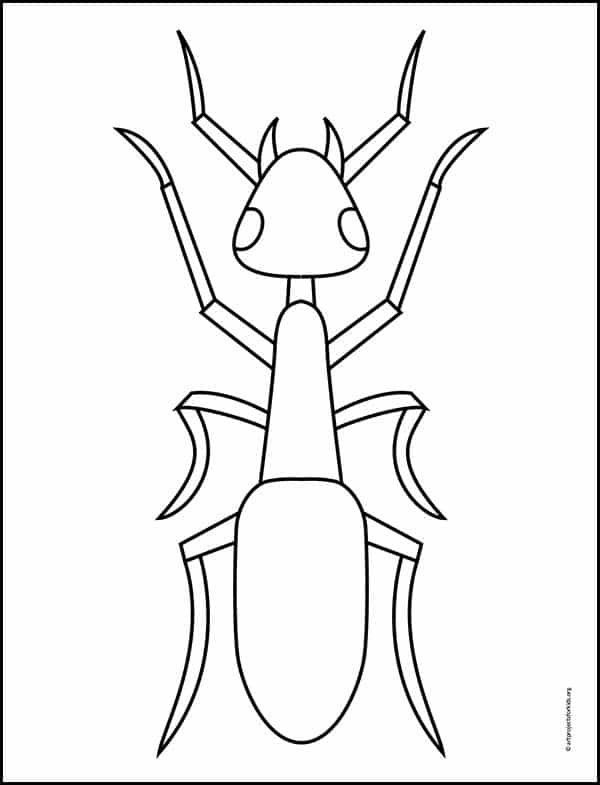 Ant Coloring Page 1 – Activity Craft Holidays, Kids, Tips