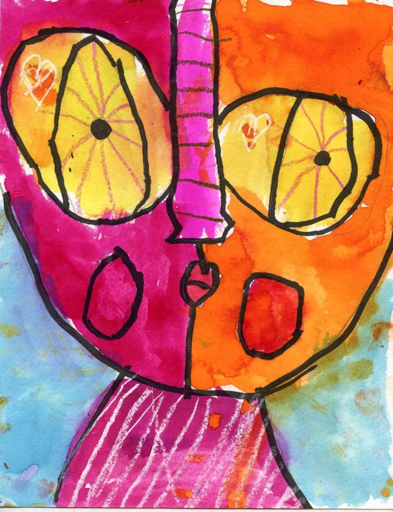 Draw an Abstract Face · Step by Step Art Lesson for Kids