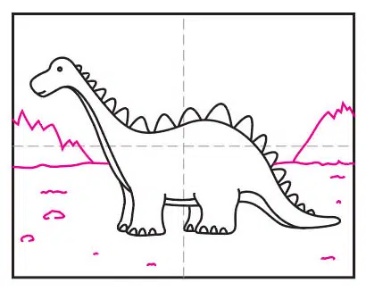 Easy Dinosaur Drawings  HelloArtsy