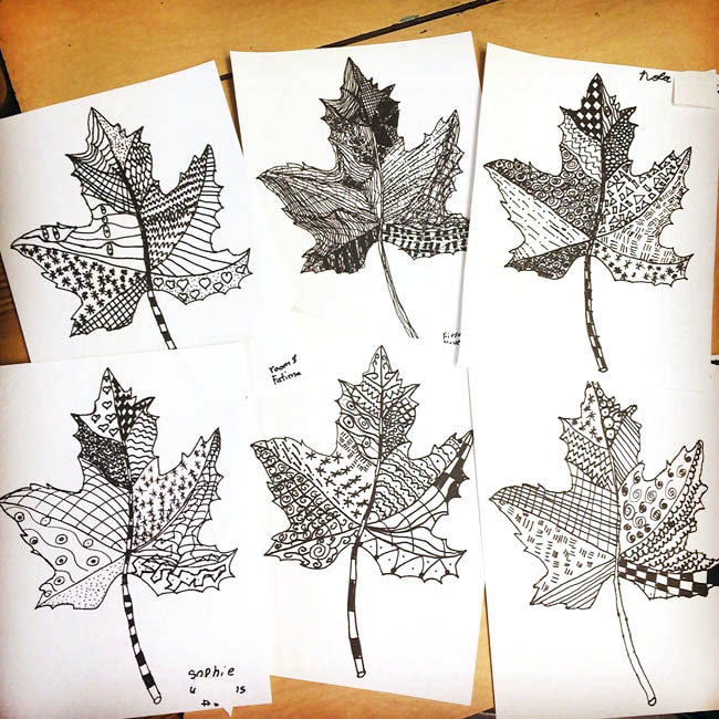 Easy Pattern Art Leaves — Activity Craft Holidays, Kids, Tips