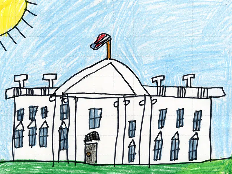 The White House on fire by Jesús Pineda on Dribbble