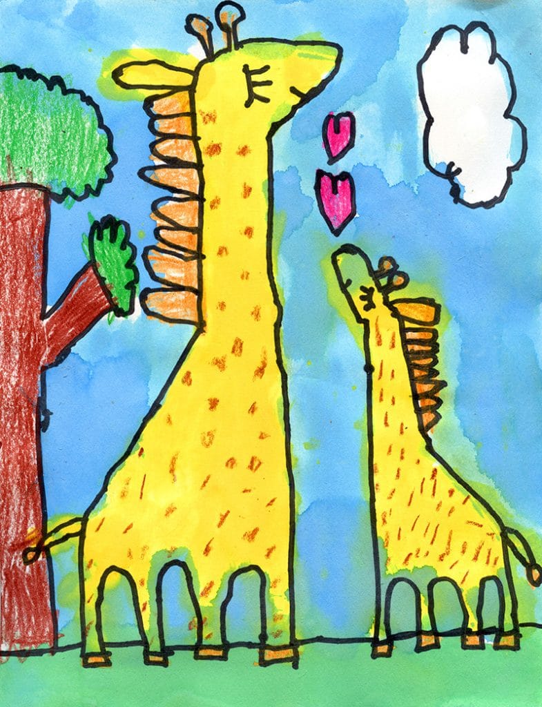 Giraffe by Kaden — Activity Craft Holidays, Kids, Tips