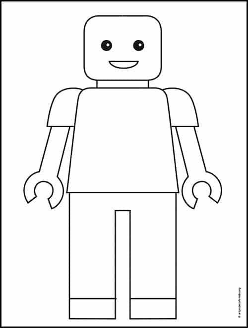 Lego Coloring Page, available for free download.