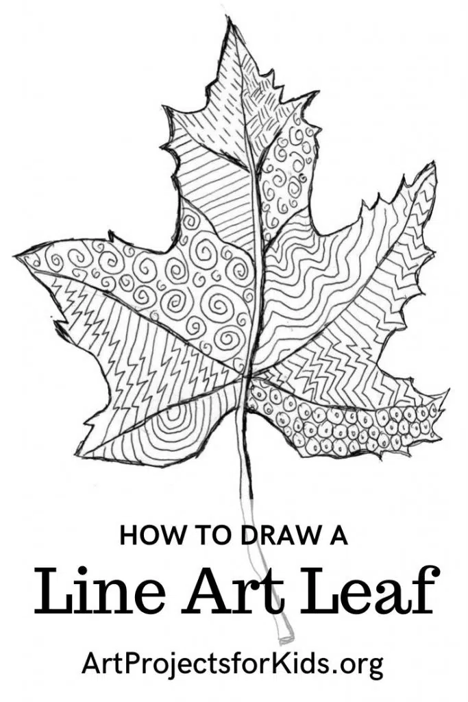 Save this Line Art Leaf project to your Pinterest board.