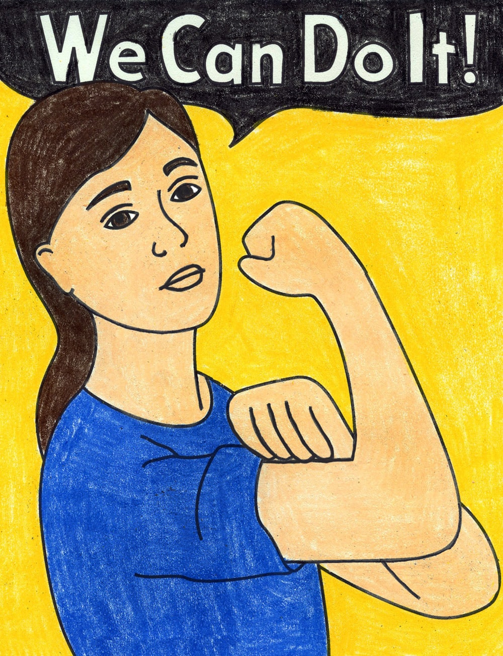 We Can Do It! Rosie The Riveter Poster Drawing, We Can Do, 48% OFF