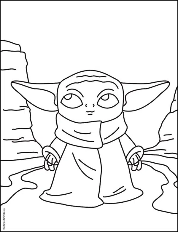 How to Draw Baby Yoda: Easy Step-by-Step Drawing Lesson