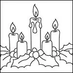 Easy How to Draw a Candle Tutorial and Candle Coloring Page