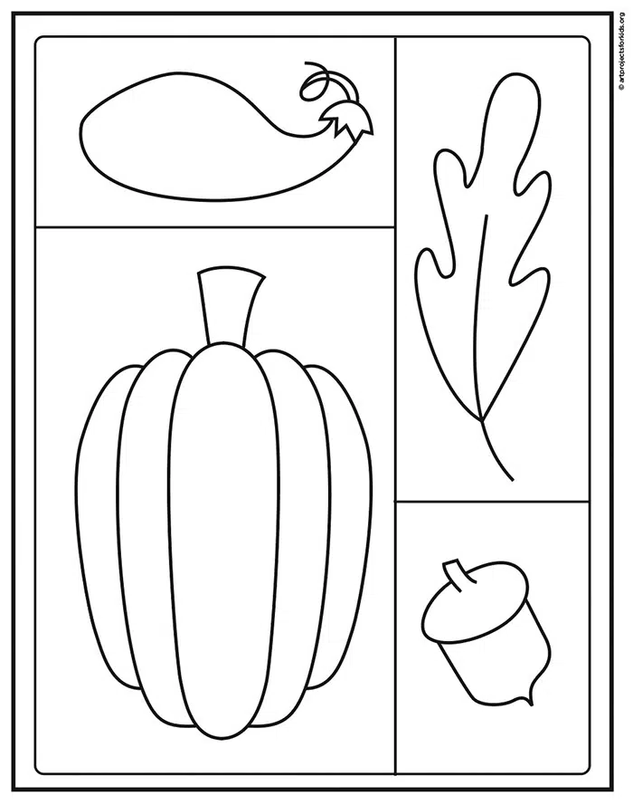 Fall Drawing Coloring page, available as a free download.
