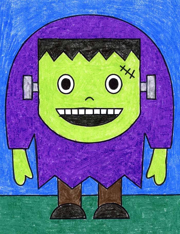 frankenstein cartoon body