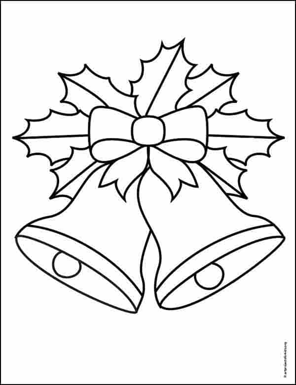 Christmas Bells Coloring Page: Free Printable Sheets for Kids