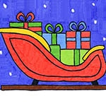 Santa Sleigh 150 1 — Activity Craft Holidays, Kids, Tips