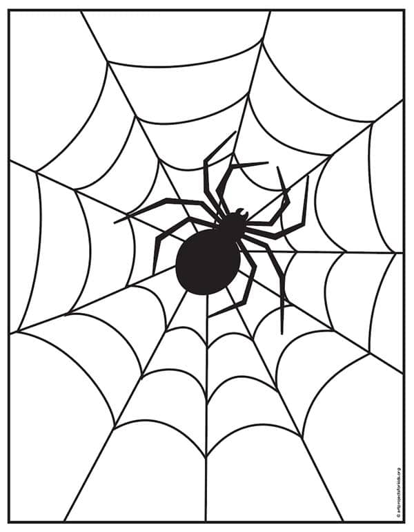 Spider Coloring Page: Free Printable Sheets for Kids