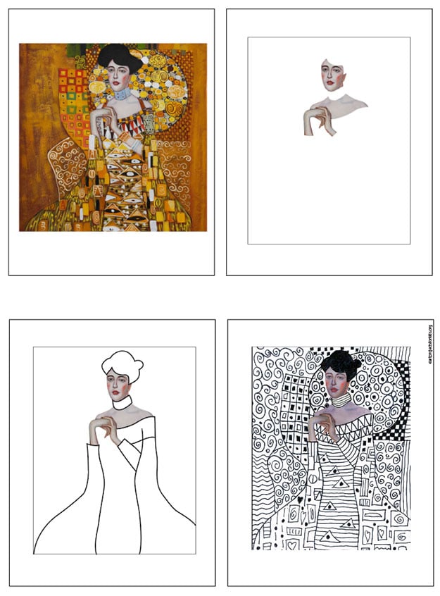 A step by step tutorial for drawing like Klimt, also available as a free download.