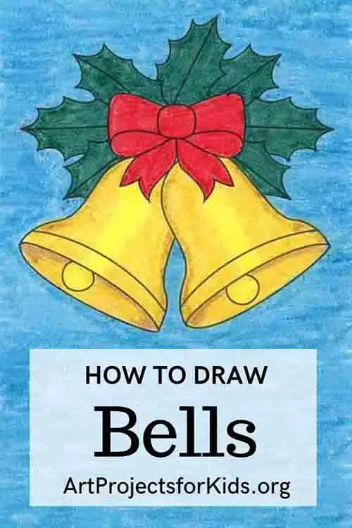 Easy Christmas Bell coloring page