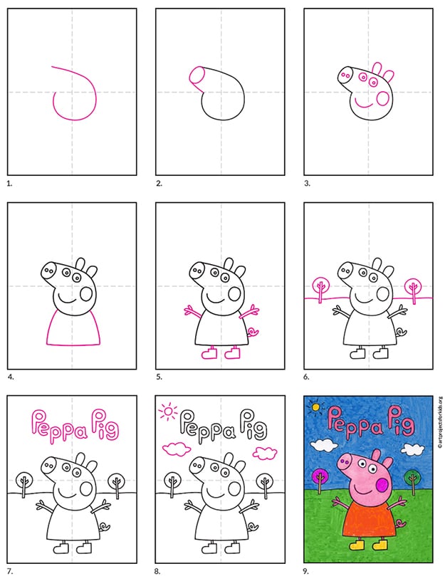 Easy Pictures To Draw Peppa Pig at GANKENZOBLOG Blog