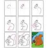 Easy How to Draw a Squirrel Tutorial and Squirrel Coloring Page