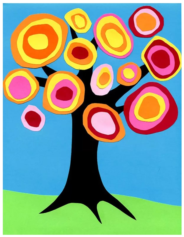 Kandinsky Art Project Make a Tree Collage