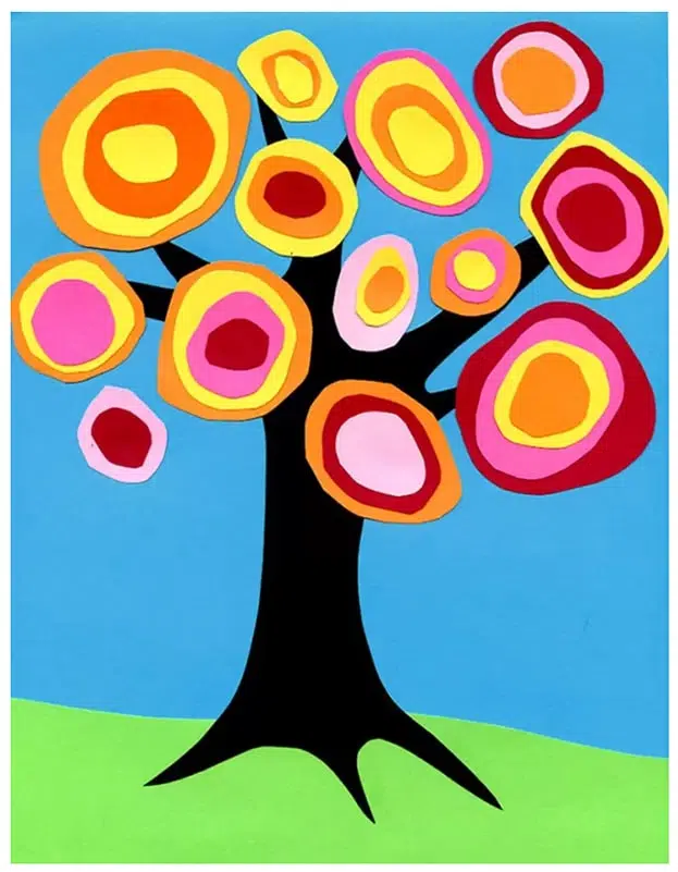 Kandinsky Art Project: Make an Easy Tree Collage