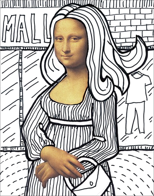 mona lisa drawing