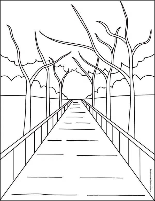 How to Draw One Point Perspective: Draw Room, City, Cube