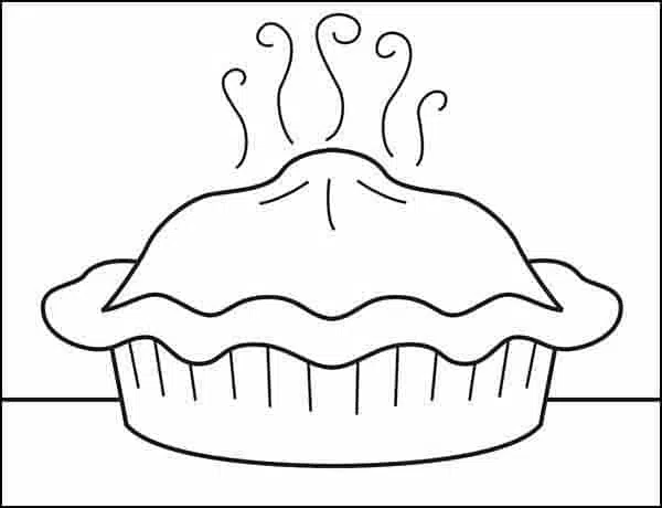 Pie Coloring page, available as a free download.