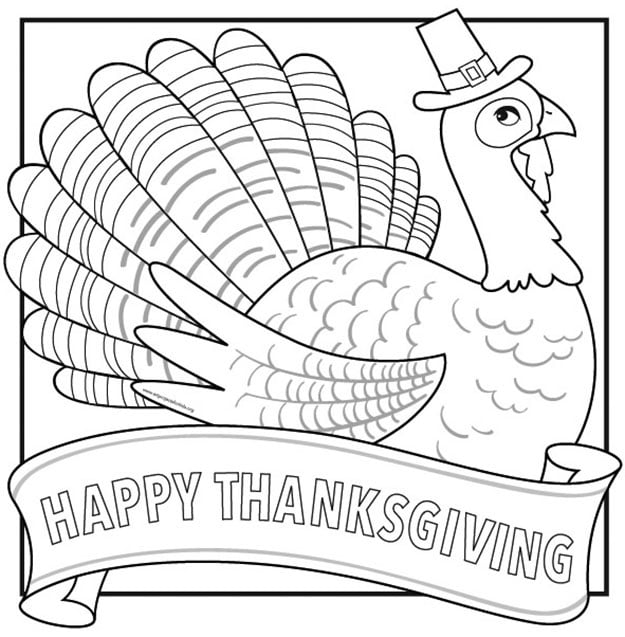 A free Thanksgiving printable coloring  page. Stop by and download yours for free.