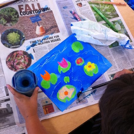 Easy Monet Art Project: How to Paint Water Lilies