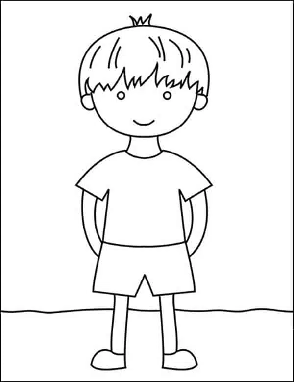 How to Draw a Boy - Really Easy Drawing Tutorial  Cute boy drawing, Boy  cartoon drawing, Little boy drawing