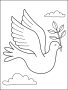 Easy How to Draw a Dove Tutorial and Dove Coloring Page