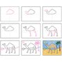 Easy How to Draw a Camel Tutorial and Camel Coloring Page