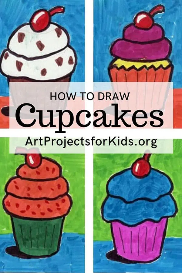 Examples of How to Draw Cupcakes 
