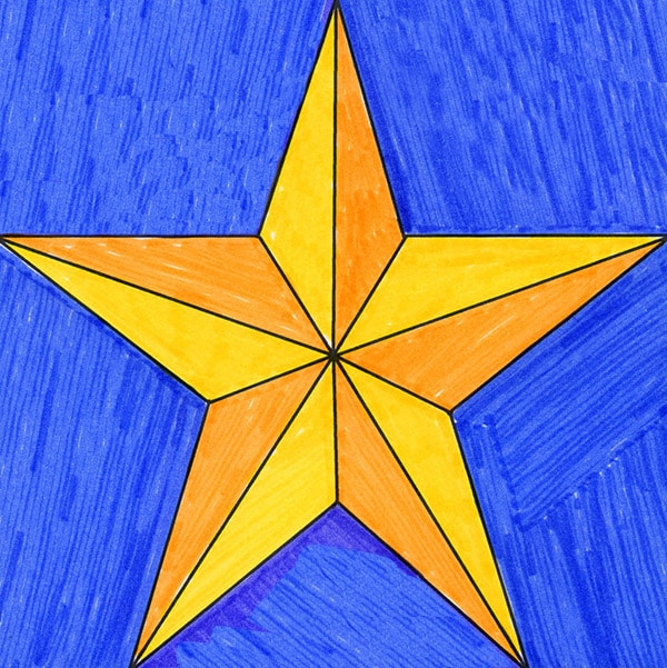 5 point star coloring pages