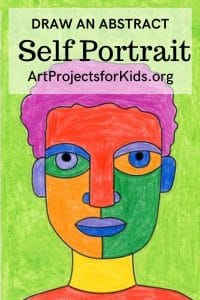 Abstract Self Portrait Drawing for Kids