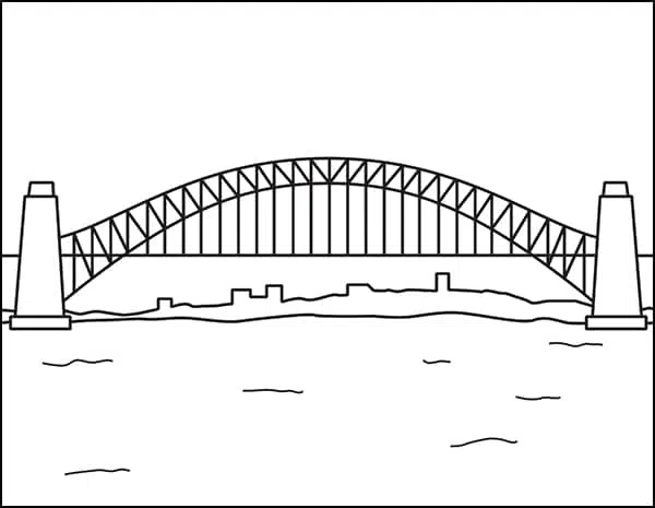 Straightforward Easy methods to Draw a Bridge Tutorial and Bridge ...