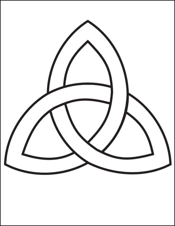 Easy How to Draw a Celtic Knot Tutorial and Celtic Knot Coloring Page