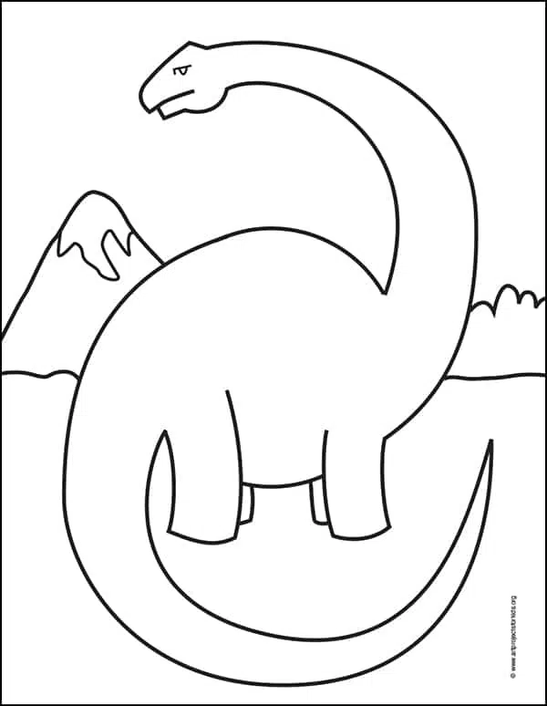 Diplodocus Coloring Page.jpg — Kids, Activity Craft Holidays, Tips