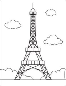 How to Draw the Eiffel Tower: Easy, Step-by-Step Art Lesson for Kids