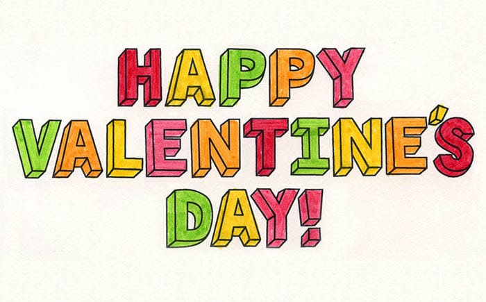 Easy How to Draw a Valentine’s Day Card Tutorial and Valentine Coloring Page