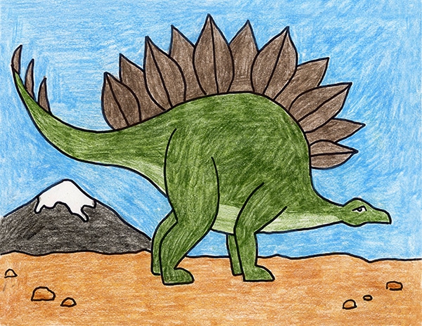 stegosaurus drawing