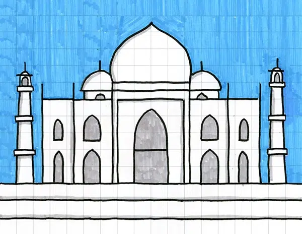 Learn to Draw the Taj Mahal-saigonsouth.com.vn