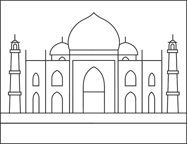 Taj Mahal Drawing by Frederic Kohli - Fine Art America-saigonsouth.com.vn